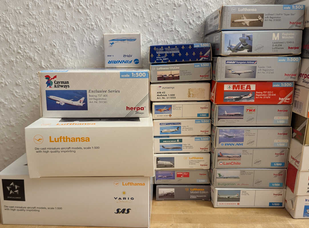 *2.Wahl* Paket 43 Stück Modelle Herpa 1:500 *2nd choice* – Bild 2