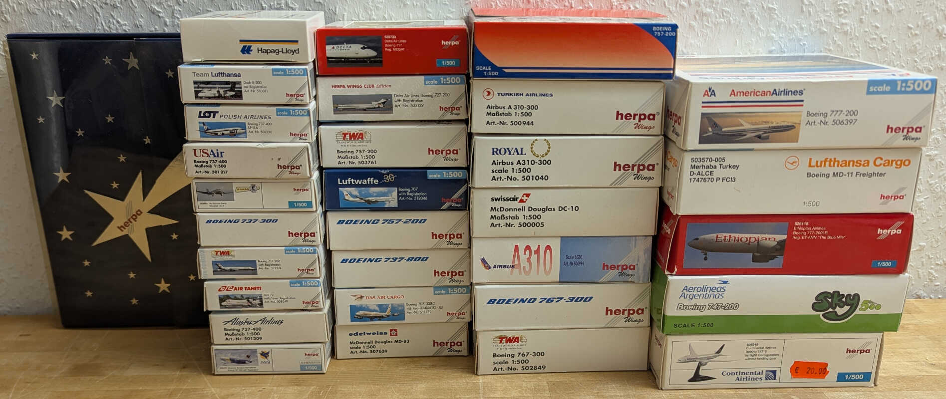 *2.Wahl* Paket 31 Stück Modelle Herpa 1:500 *2nd choice*