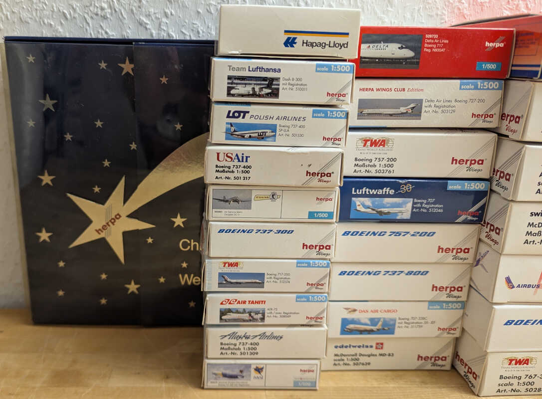 *2.Wahl* Paket 31 Stück Modelle Herpa 1:500 *2nd choice* – Bild 2
