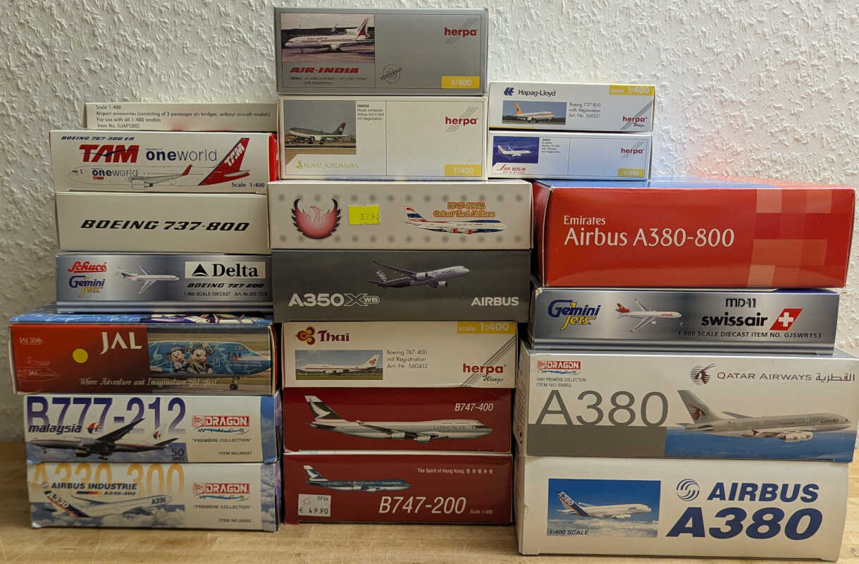 *2.Wahl* Paket 20 Stück Modelle Herpa / Dragon Wings / JC Wings / Gemini Jets 1:400 *2nd choice*