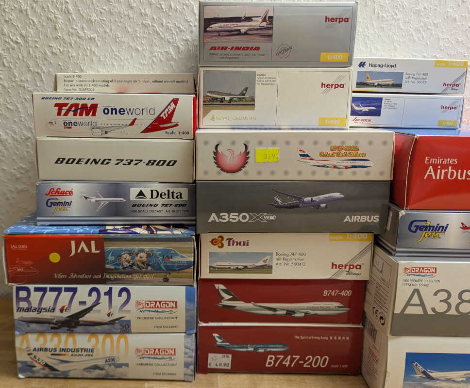 *2.Wahl* Paket 20 Stück Modelle Herpa / Dragon Wings / JC Wings / Gemini Jets 1:400 *2nd choice* – Bild 2