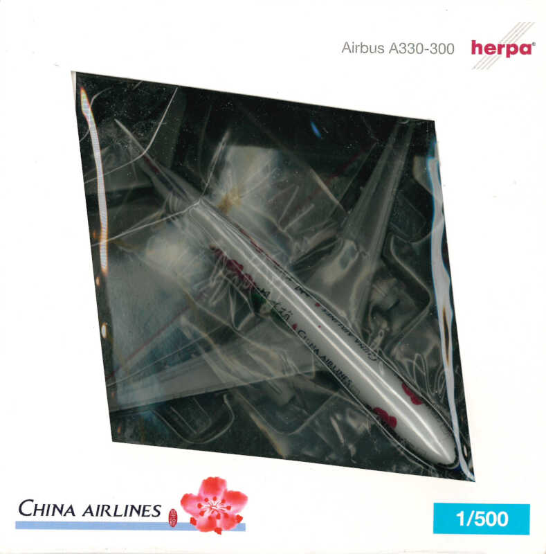 Set 2 pcs China Airlines Airbus A330 / Boeing 747 Herpa 515092 1:500 – Bild 2