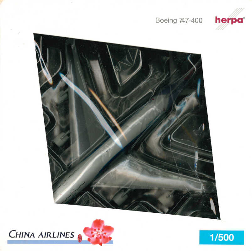 Set 2 pcs China Airlines Airbus A330 / Boeing 747 Herpa 515092 1:500