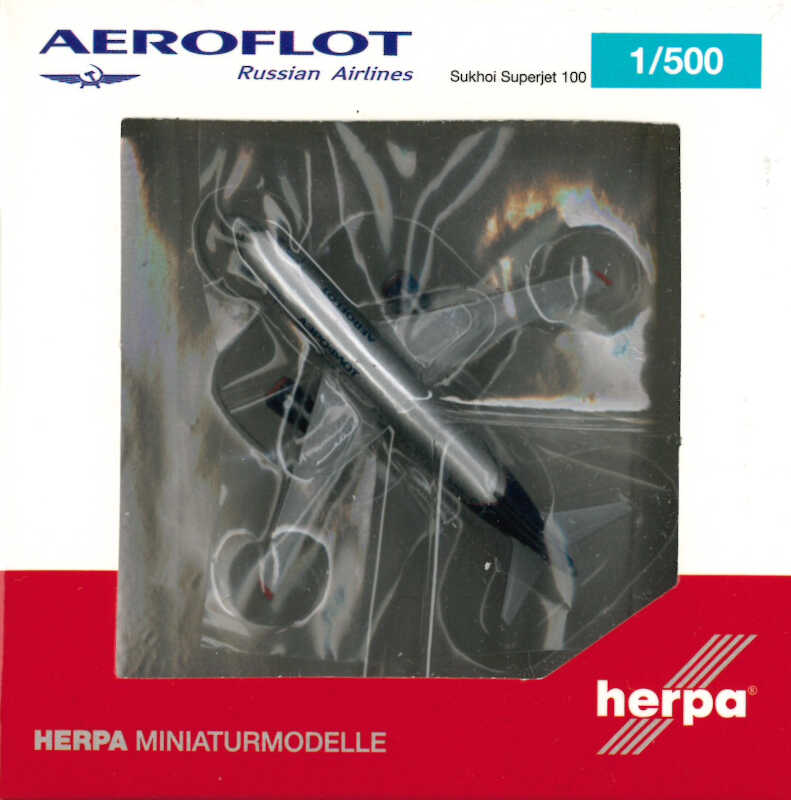 Sukhoi Superjet 100 Aeroflot RA-89025 Herpa 528078 1:500