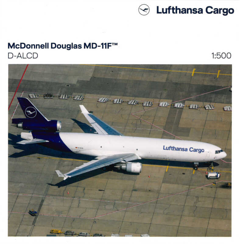 McDonnell Douglas MD-11F Lufthansa Cargo D-ALCD Herpa 535212 1:500