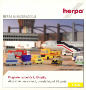 Flughafenzubehör Airport Accessories I, 15-teilig Herpa 560948 1:400