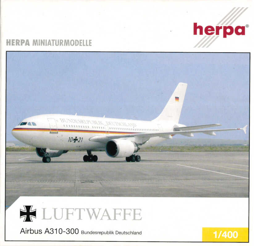 Airbus A310-300 Luftwaffe "Bundesrepublik Deutschland" 10+21 Herpa 561242 1:400