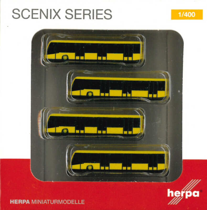 Scenix Series Airport Bus Set Herpa 562591 1:400