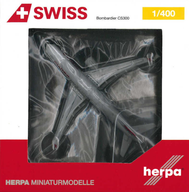 Bombardier CS300 Swiss International Air Lines HB-JCB Herpa 562614 1:400