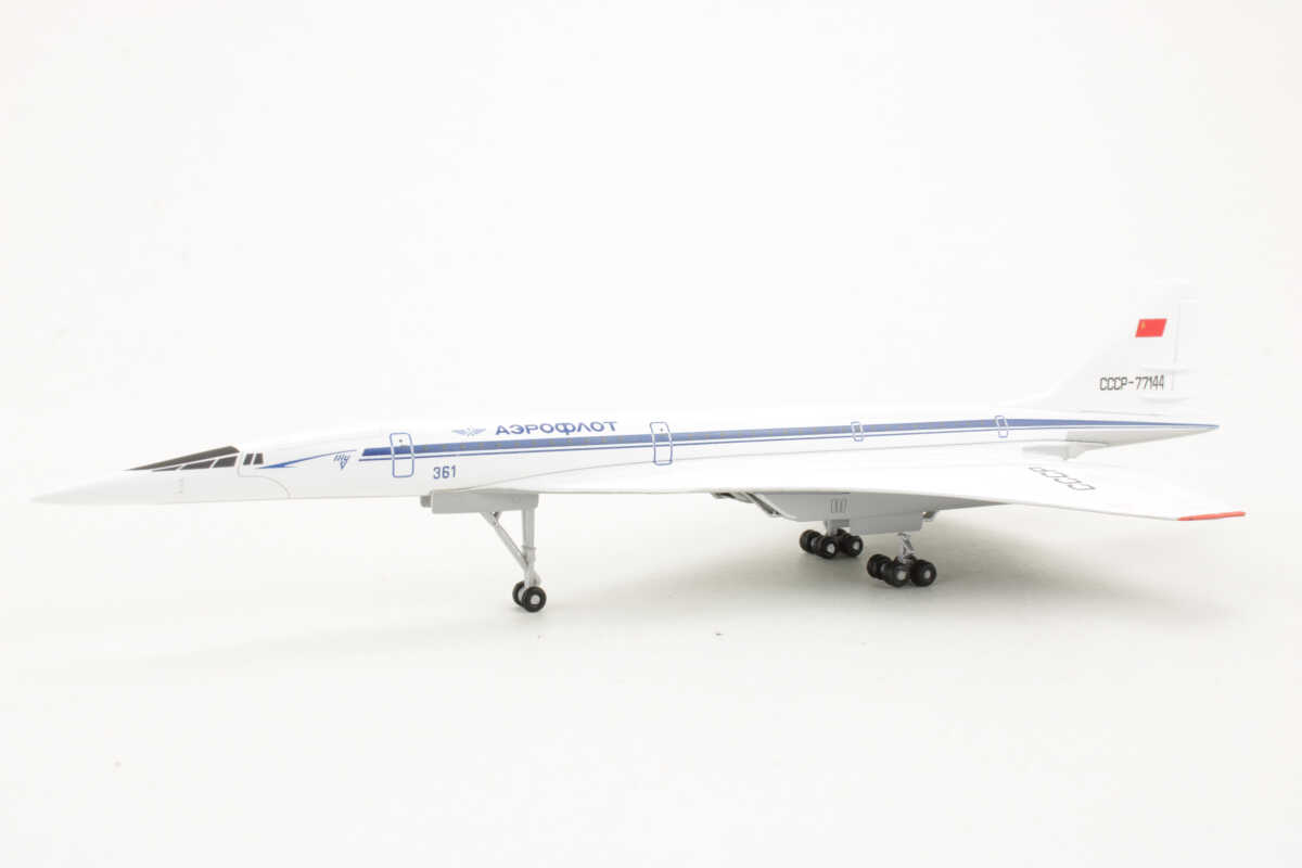Tupolev TU-144S Tupolev Design Bureau "Le Bourget 1975" CCCP-77114 Herpa 562720 1:400 – Bild 3