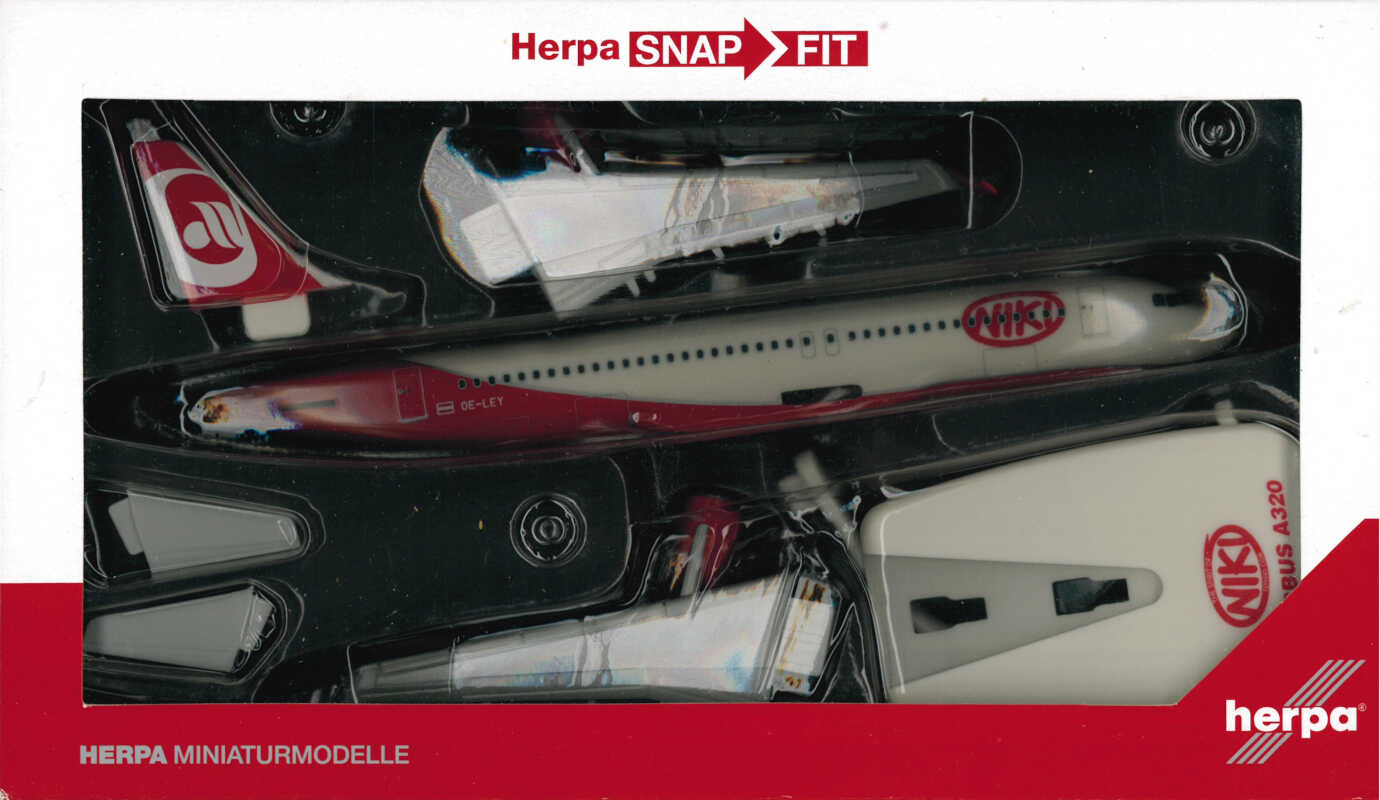 Airbus A320 Niki OE-LEY Herpa Snap-Fit 609708-001 1:200