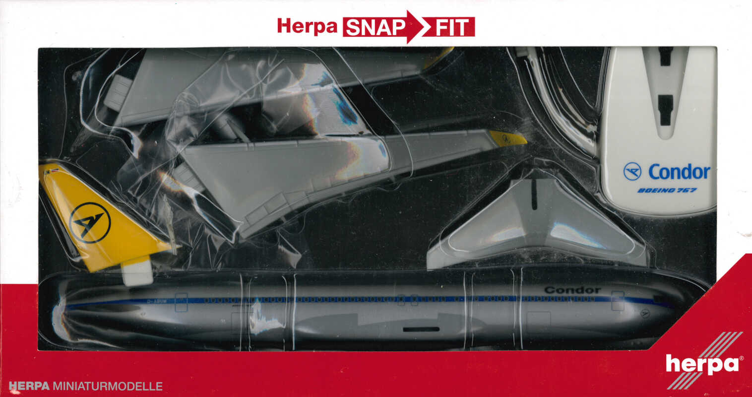 Boeing 767-300 Condor "Retro" D-ABUM Herpa Snap-Fit 609715 1:200
