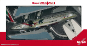 Airbus A380 Emirates "United for Wildlife" A6-EER Herpa Snap-Fit 612180 1:250