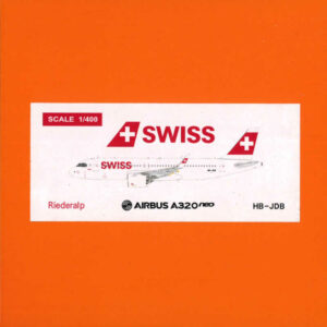 Airbus A320neo Swiss HB-JDB JC Wings EW432N002 1:400