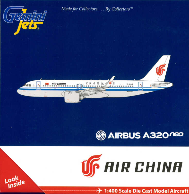Airbus A320neo Air China B-8891 Gemini Jets GJCCA1752 1:400