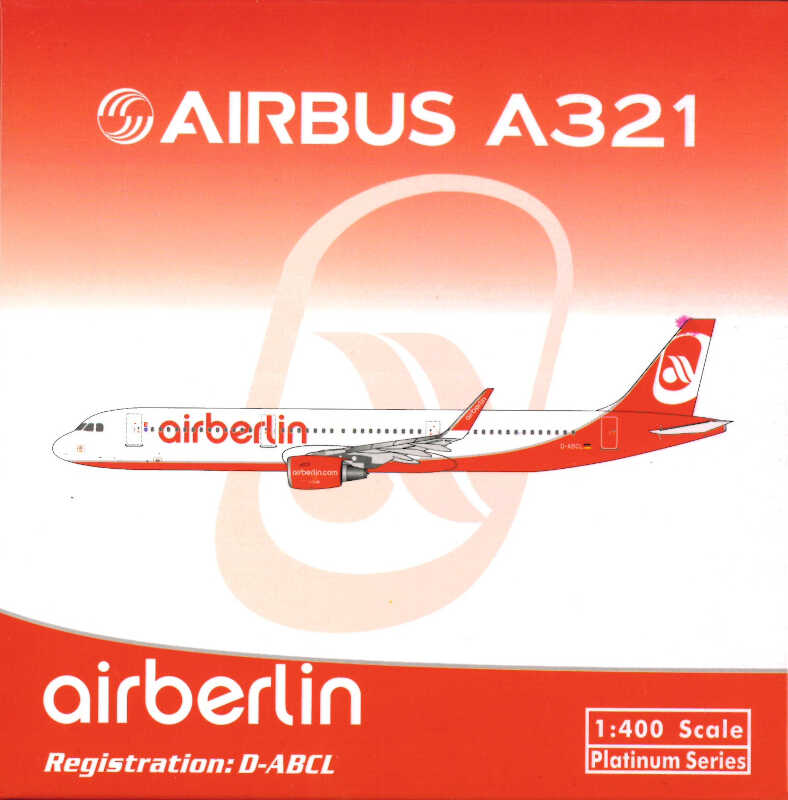 Airbus A321 Air Berlin D-ABCL Phoenix 11002 1:400
