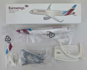 Alternative view of Airbus A320 Eurowings D-AEWA PPC Holland 220228 Snap-Fit 1:200