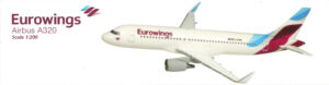 Airbus A320 Eurowings D-AEWA PPC Holland 220228 Snap-Fit 1:200