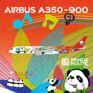 Airbus A350-900 Sichuan Airlines "Panda Route" B-325J NG Models 39029 1:400