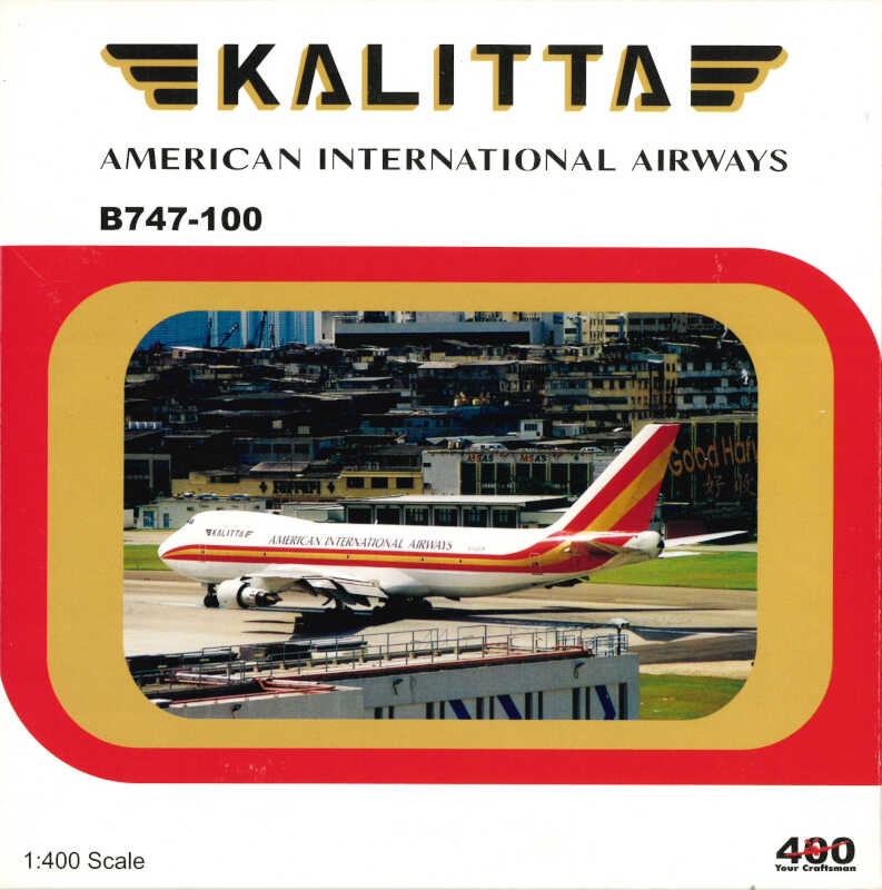 Boeing 747-100 American International Airways Kalitta N702CK Big Bird 4-2003-18 1:400