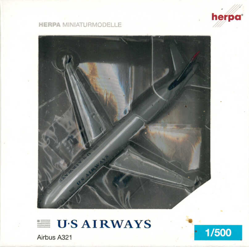 Airbus A321 US Airways N542UW Herpa 518598 1:500
