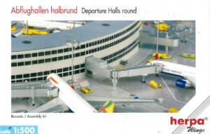 Abflughallen halbrund - Departure halls round Herpa 519823 1:500