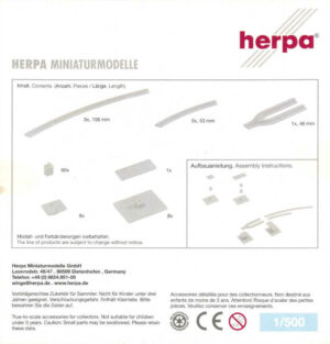 Alternative view of Skytrain Zubehör "Gleise gebogen" 84-teilig Herpa 520140 1:500