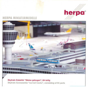 Skytrain Zubehör "Gleise gebogen" 84-teilig Herpa 520140 1:500