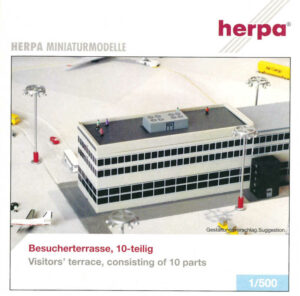 Besucherterrasse 10-teilig Herpa 520157 1:500
