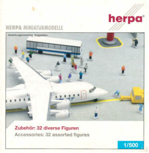 Zubehör: 32 diverse Figuren Herpa 520294 1:500