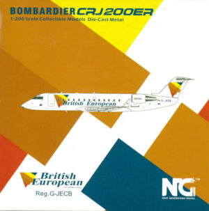 Bombardier CRJ-200ER British European G-JCEB NG Models 52075 1:200