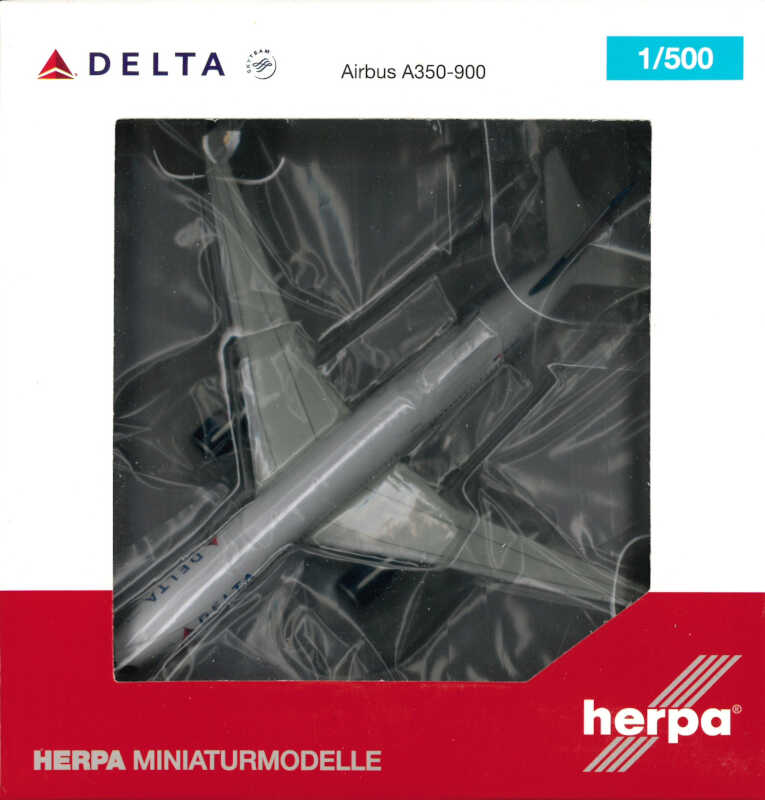Airbus A350-900 Delta Air Lines N505DN Herpa 530859-001 1:500