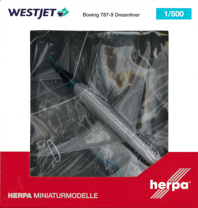 Boeing 787-9 Westjet C-GUDH Herpa 533256 1:500