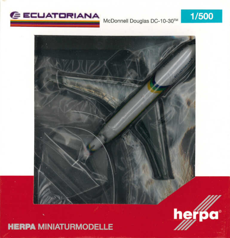 McDonnell Douglas DC-10-30 Ecuatoriana HC-BKO Herpa 534819 1:500