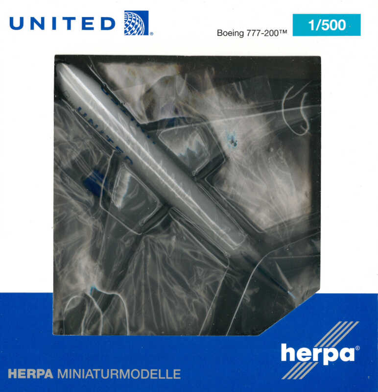 Boeing 777-200 United Airlines N69020 Herpa 537353 1:500