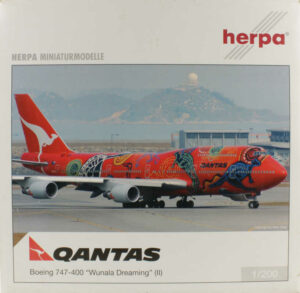 Boeing 747-400 Qantas "Wunala Dreaming" VH-OEJ Herpa 551243 1:200