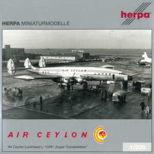 *2.Wahl* Lockheed L-1049 Super Constellation Air Ceylon 4R-ACH Herpa 552134 1:200 *2nd choice*