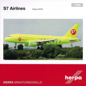 Airbus A319 S7 Airlines VP-BHQ Herpa 559072 1:200
