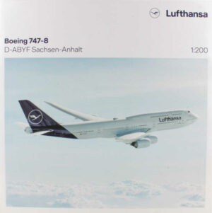 Boeing 747-8 Lufthansa "Sachsen-Anhalt" D-ABYF Herpa 559188 1:200