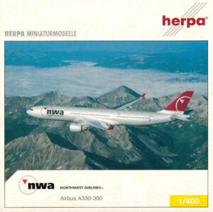 Airbus A330-300 NWA Northwest Airlines N802NW Herpa 560962 1:400