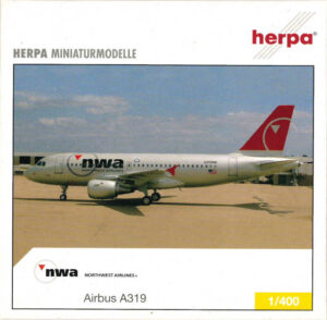 Airbus A319 Northwest Airlines N358NB Herpa 561136 1:400