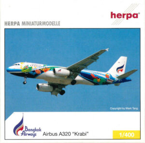 Airbus A320 Bangkok Air "Krabi" HS-PGW Herpa 561389 1:400