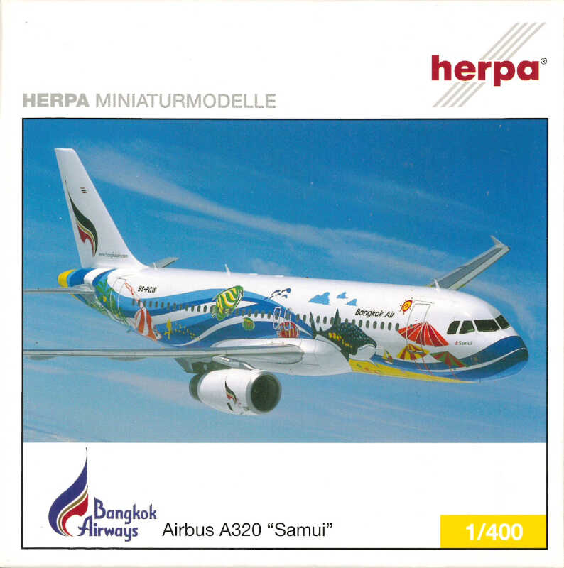 Airbus A320 Bangkok Airways "Samui" HS-PGV Herpa 561778 1:400