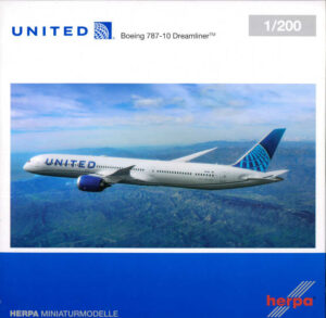 Boeing 787-10 United Airlines N12010 Herpa 570848 1:200