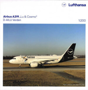 Airbus A319 Lufthansa "Lu & Cosmo" D-AILU Herpa 570985 1:200