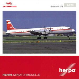 *2.Wahl* Ilyushin IL-18 Interflug DM-STO Herpa 572873 1:200 *2nd choice*