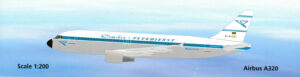 Airbus A320 Condor Flugdienst "Retro" D-AICA PPC Holland 703733 Snap-Fit 1:200