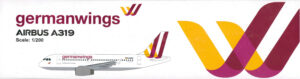 Airbus A319 Germanwings D-AGWM PPC Holland 704228 Snap-Fit 1:200