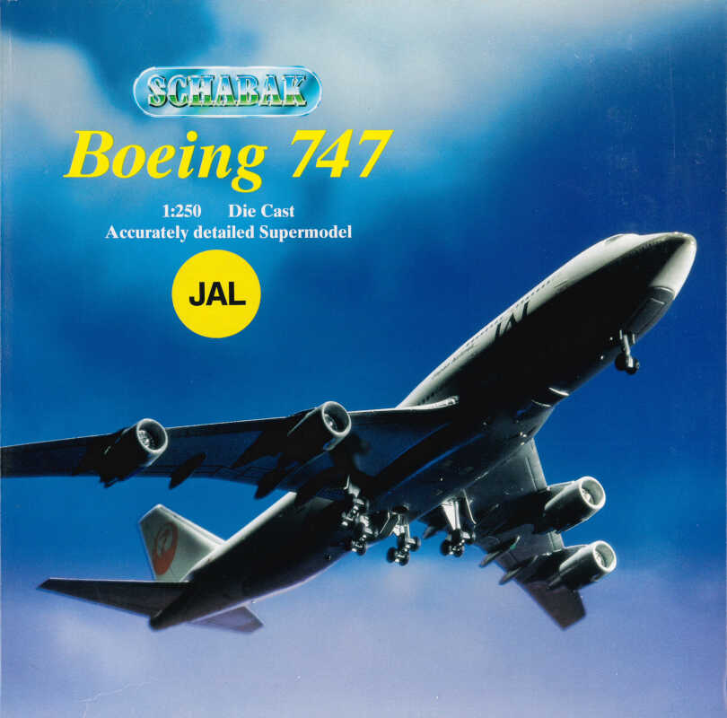 Boeing 747 JAL Japan Airlines "Super Resort" Schabak 852/11 1:250