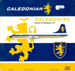 Bristol 175 Britannia 314 Caledonian G-ASTF Aviation200 AV2175002 1:200